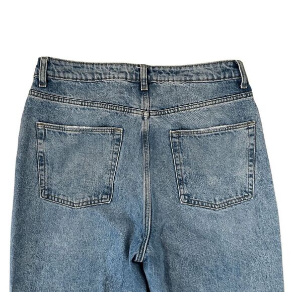 Lovers and Friends Womens Blue Ryan High Rise Rigid Loose Straight Jeans Size 30 - Picture 8 of 9